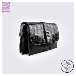 کیف دستی مجلسی ورنی چرمی