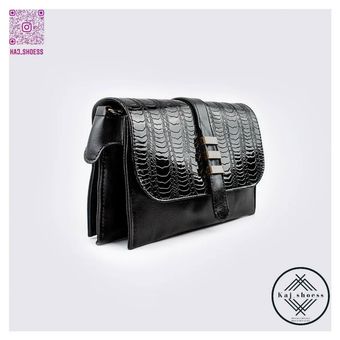 کیف دستی مجلسی ورنی چرمی