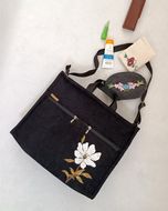 کیف زنانه مخمل دستدوز با نقاشی دستی