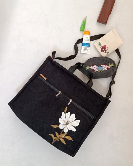 کیف زنانه مخمل دستدوز با نقاشی دستی