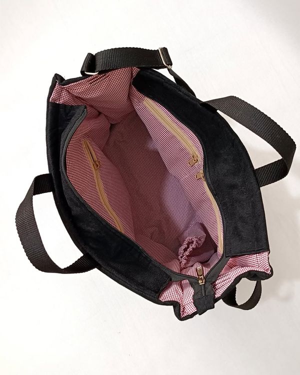 کیف زنانه مخمل دستدوز با نقاشی دستی