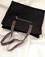 کیف پاییزه مخمل با نقاشی برجسته دستی