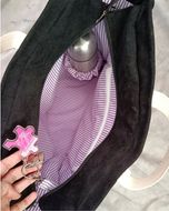 کیف دوشی مخمل زنانه با نقاشی دستی