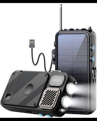 پاوربانک خورشیدی 16000 چند کاره پاورولوژی Powerology 16000mAh Solar PP049