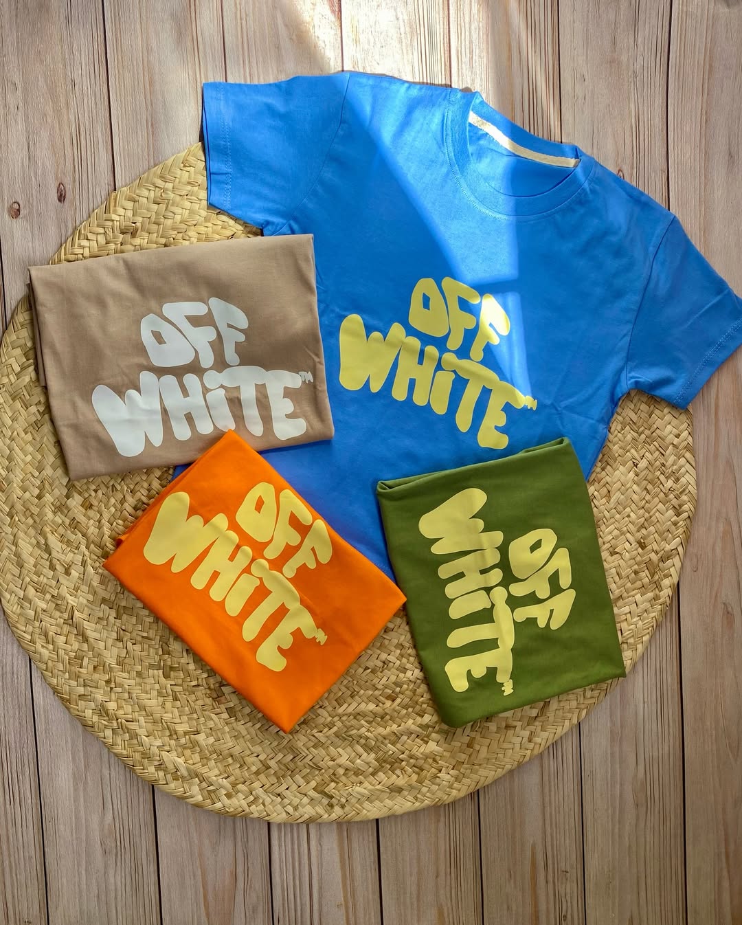 تیشرت اسپرت بچگونه طرح off white‌