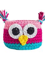 سبد قلاب بافی طرح جغد کد 1