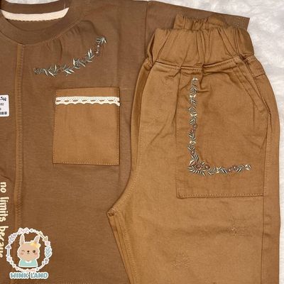 تیشرت شلوارک گلدوزی