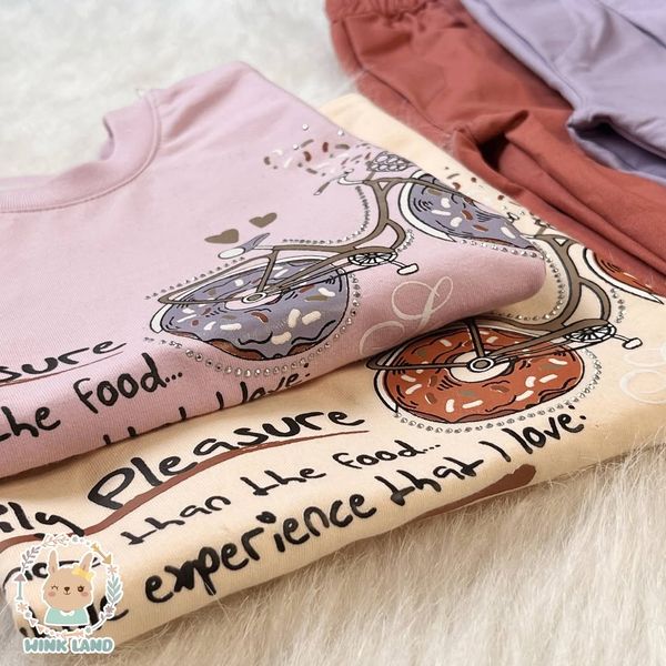 تیشرت و شلوار دخترانه بغل دکمه