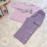 تیشرت و شلوار دخترانه بغل دکمه