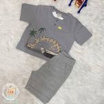 تیشرت شلوارک زرافه ای