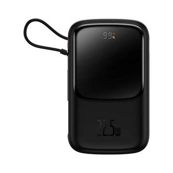 پاوربانک باسئوس مدل  Qpow Pro Digital Display PPQD060101 ظرفیت 10000 میلی‌آمپر ساعت