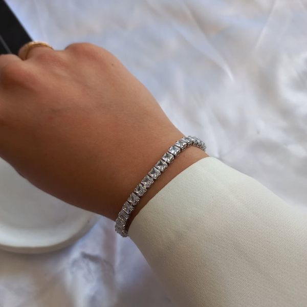 دستبند فول نگین جواهری