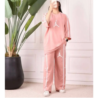 ✅️ست تیشرت و شلوار بگ
✅️جنس دورس اسپان 
✅️مناسب تا سایز 48
✅