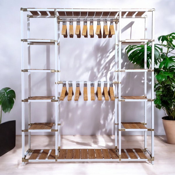 رگال لباس چوب و فلز مدل درسا