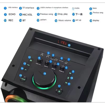 اسپیکر بلوتوثی مدل MT 12227