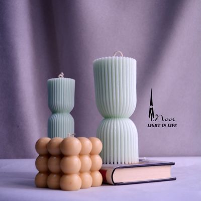 شمع استوانه شیاردار بزرگ