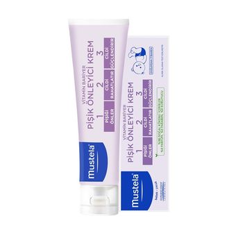 کرم سوختگی پای نوزاد موستلا مدل 123 Mustela — محافظت سه‌مرحله‌ای 1-2-3، پیشگیری، تسکین و ترمیم سوختگی پوشک،فرانسوی