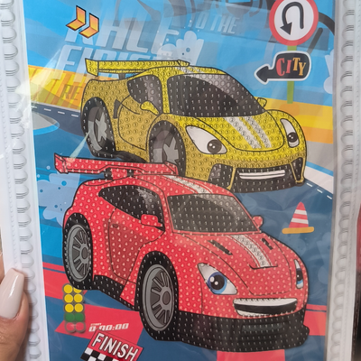 نقاشی الماسی پسرانه طرح ماشین