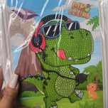 نقاشی الماسی دایناسور