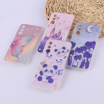 قاب هولوگرامی سامسونگ Galaxy A56 آبرنگی مرواریدی محافظ لنزدار