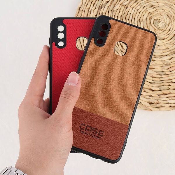 قاب چرمی Smart Phone سامسونگ Galaxy A20 / A30 پارچه ای محافظ لنزدار