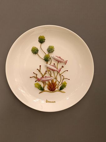 دیوارکوب بشقاب سفید