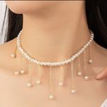 طوق مرواریدی آویزدار