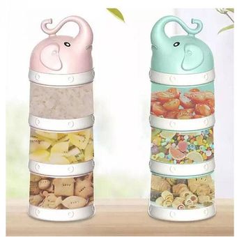 انبار شیرخشک (ظرف ذخیره غذا) سه طبقه طرح فیل