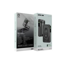 پاوربانک مگسیف گرین لاین مدل Mag-Vision با ظرفیت 10000 میلیآمپر 22.5W