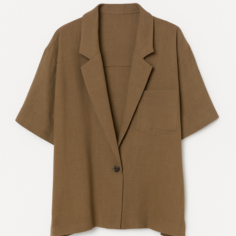 کت‌ تابستانی (Summer Blazer) رنگ قهوه ای