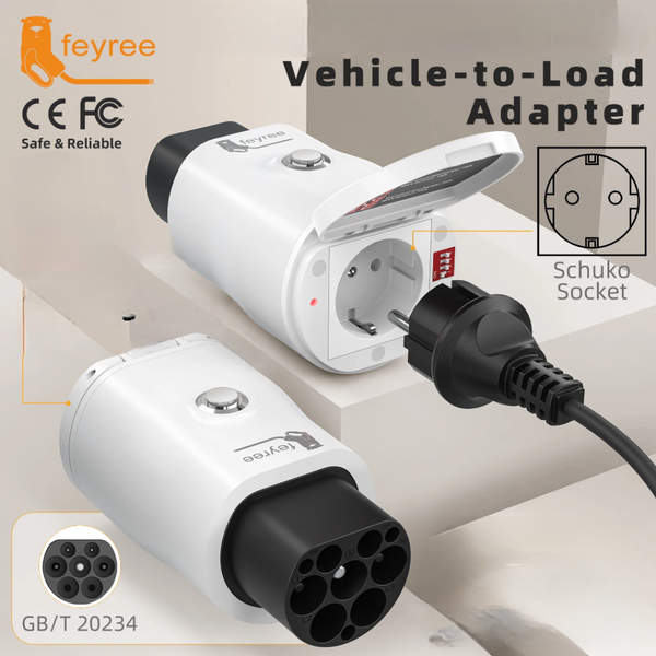 تبدیل برگشت جریان V2L کانکتور GB/T