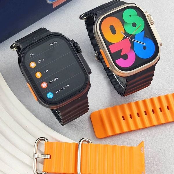 ساعت هوشمند 7 بند مدل KW56 ultra 3 به همراه ایرپاد