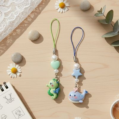 آویز موبایل وال و اسب دریایی(فونچارم)