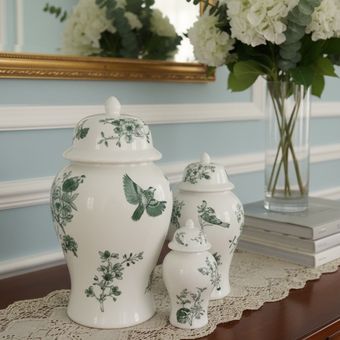 جینجرجار طرح چکاوک سبز