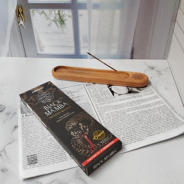 عود دست ساز هندی رایحه بلک مامبا برند آمریا