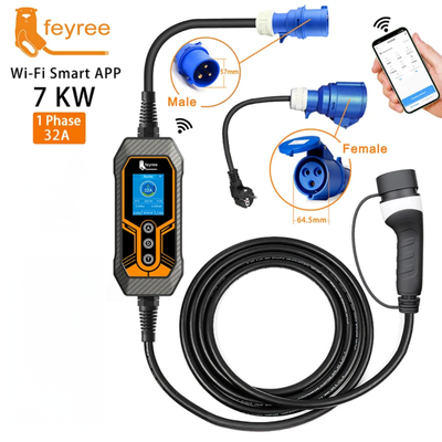 شارژر خودرو 7کیلووات کانکتور GB/T برند Feyree