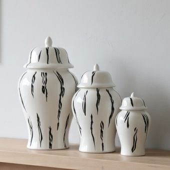 جینجرجار سرامیکی طرح زبرا