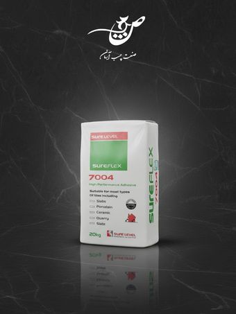 چسب کاشی و سرامیک پودری 7004 sure flex طوسی (مخصوص اسلب)