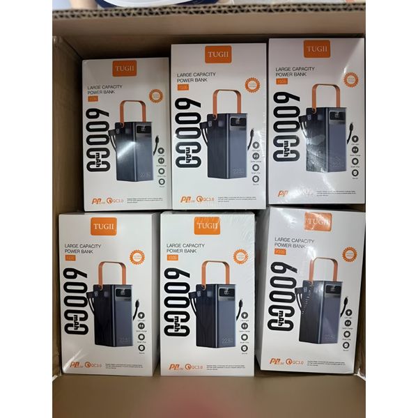 پاوربانک TUGII مدلY106 –ظرفیت 60000 میلیآمپر اورجینال