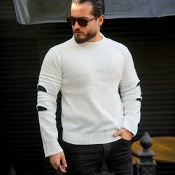 بافت مردانه مدل melon(سفید)کد 6418