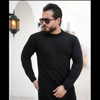 بافت مردانه مدل Carlo(مشکی)کد 6422