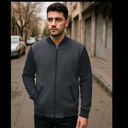 بافت مردانه زیپ دار مدل seasonکد 6433