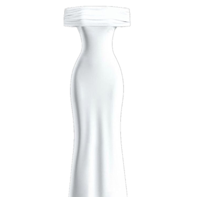 پیراهن مجلسی یقه قایقی(آف شولدر) آستین کوتاه