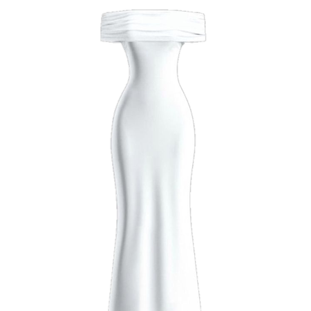 پیراهن مجلسی یقه قایقی(آف شولدر) آستین کوتاه