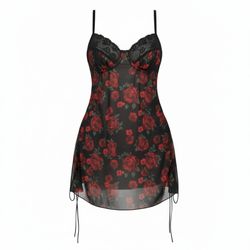 پیراهن حریر بالا کاپ دانتل