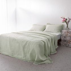 سرویس روتختی مادام کوکو پنبه دوزی مدل Medus4 دو نفره 3 تکه