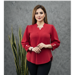 شومیز الیزه یقه ستاره مدل یلدایی لاریسا