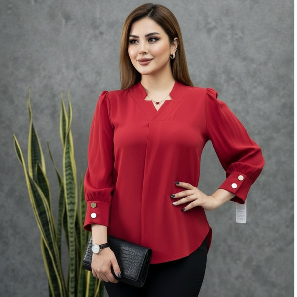 شومیز الیزه یقه ستاره مدل یلدایی لاریسا