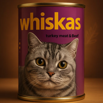 کنسرو غذای گربه نچرال مدل گوشت گوساله و بوقلمون وزن 380 گرمی