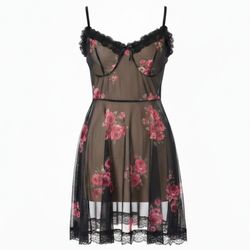 پیراهن تورکش گلدار